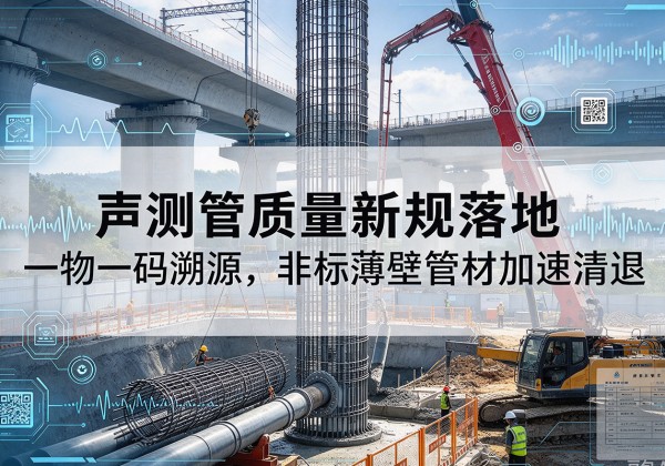 大城声测管质量新规落地，一物一码溯源，非标薄壁管材加速清退